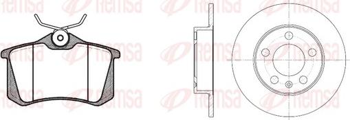 Remsa 8263.01 - Дисковый тормозной механизм, комплект unicars.by