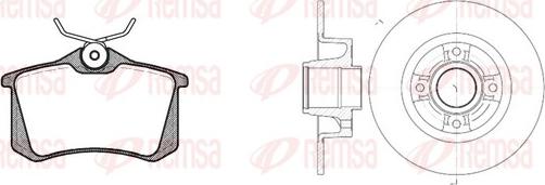 Remsa 8263.07 - Дисковый тормозной механизм, комплект unicars.by