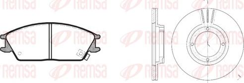 Remsa 8224.00 - Дисковый тормозной механизм, комплект unicars.by