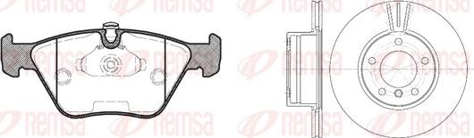 Remsa 8270.00 - Дисковый тормозной механизм, комплект unicars.by