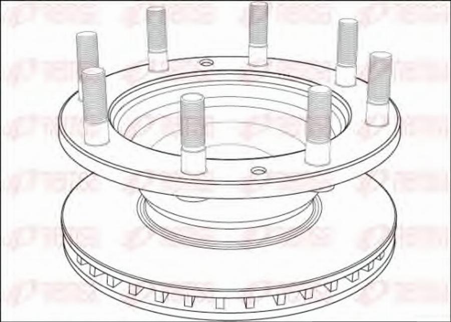 Remsa DCA1003.20 - Тормозной диск unicars.by