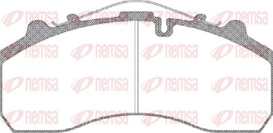 Remsa JCA 637.00 - Тормозные колодки, дисковые, комплект unicars.by