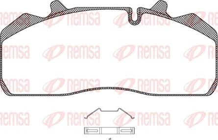 Remsa JCA 894.00 - Тормозные колодки, дисковые, комплект unicars.by