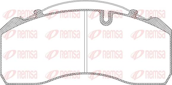 Remsa JCA 814.00 - Тормозные колодки, дисковые, комплект unicars.by