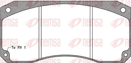 Remsa JCA 346.40 - Тормозные колодки, дисковые, комплект unicars.by