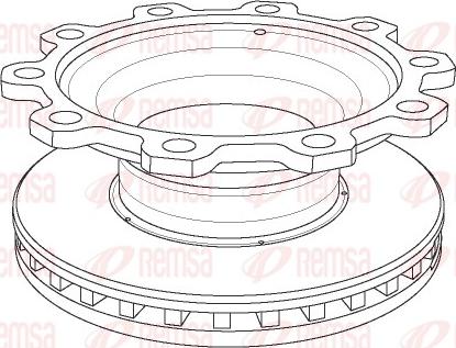 Remsa NCA1097.20 - Тормозной диск unicars.by