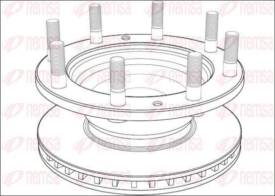 Remsa NCA1003.20 - Тормозной диск unicars.by