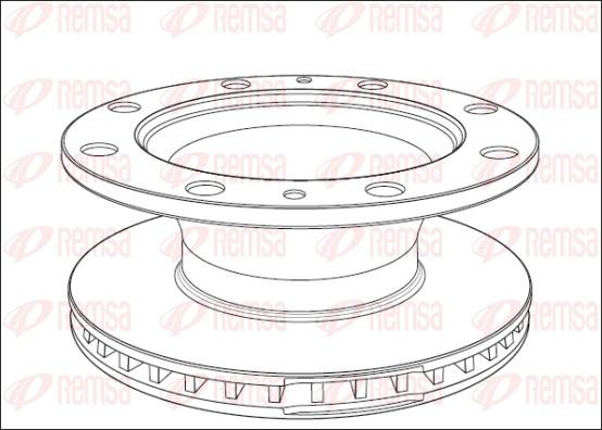 Remsa NCA1014.20 - Тормозной диск unicars.by