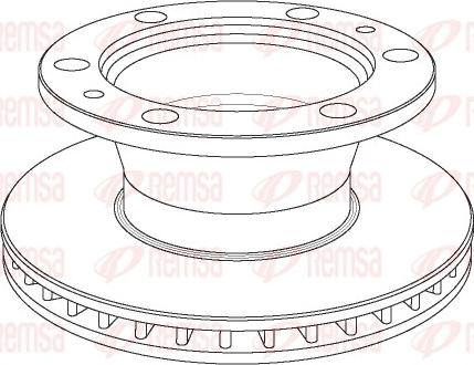 Remsa NCA1023.20 - Тормозной диск unicars.by