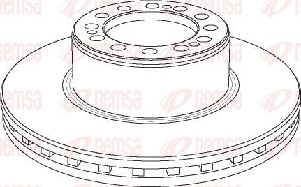 Remsa NCA1079.20 - Тормозной диск unicars.by