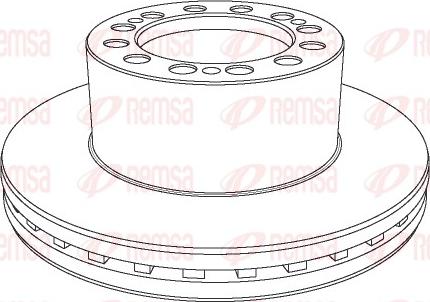 Remsa NCA1109.20 - Тормозной диск unicars.by