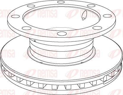 Remsa NCA1106.20 - Тормозной диск unicars.by