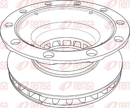 Remsa NCA1237.20 - Тормозной диск unicars.by