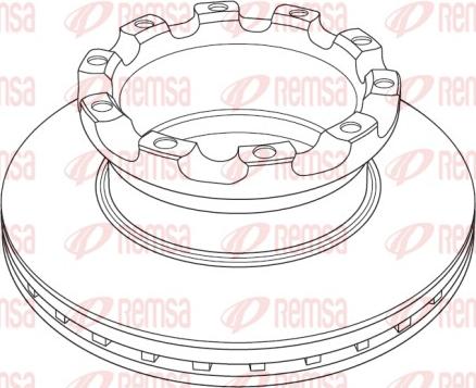 Remsa NCA1225.20 - Тормозной диск unicars.by