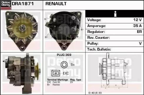 Remy DRA1871 - Генератор unicars.by