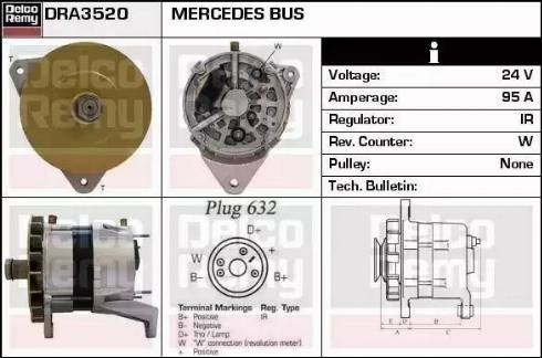 Remy DRA3520 - Генератор unicars.by