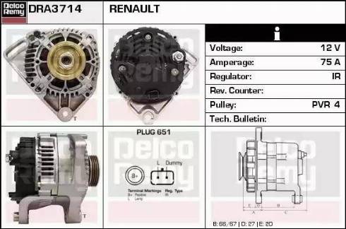 Remy DRA3714 - Генератор unicars.by