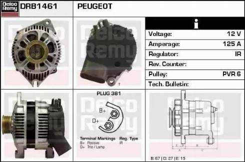 Remy DRB1461 - Генератор unicars.by