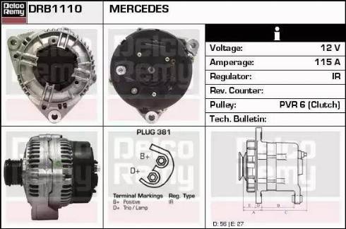 Remy DRB1110 - Генератор unicars.by