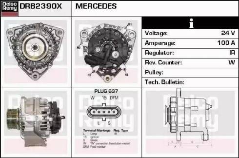 Remy DRB2390X - Генератор unicars.by