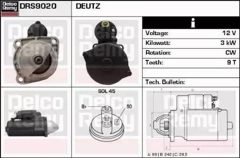 Remy DRS9020 - Стартер unicars.by