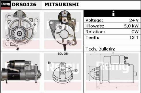 Remy DRS0426 - Стартер unicars.by
