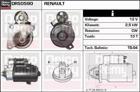 Remy DRS0590 - Стартер unicars.by