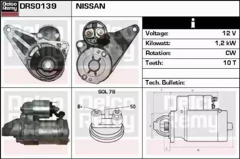 Remy DRS0139 - Стартер unicars.by