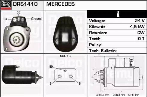 Remy DRS1410 - Стартер unicars.by