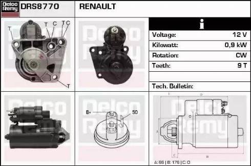 Remy DRS8770 - Стартер unicars.by