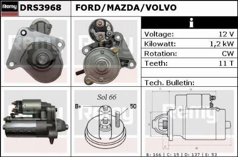 Remy DRS3968X - Стартер unicars.by