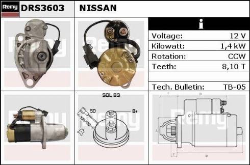 Remy DRS3603X - Стартер unicars.by