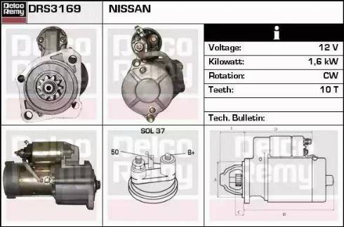Remy DRS3169 - Стартер unicars.by