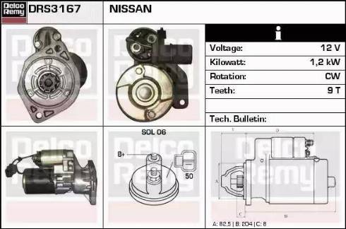 Remy DRS3167 - Стартер unicars.by