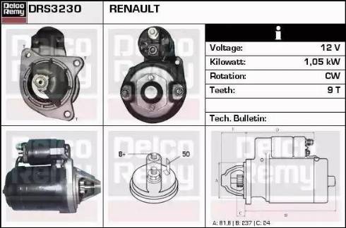 Remy DRS3230 - Стартер unicars.by