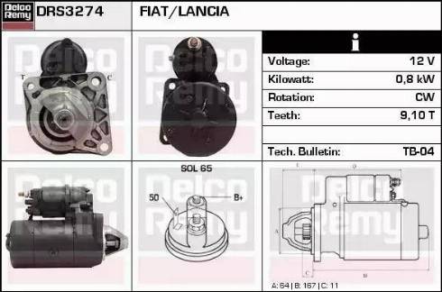 Remy DRS3274 - Стартер unicars.by