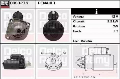 Remy DRS3275 - Стартер unicars.by