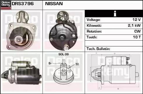Remy DRS3796 - Стартер unicars.by