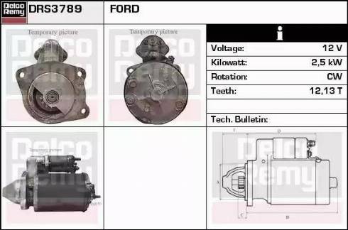 Remy DRS3789 - Стартер unicars.by