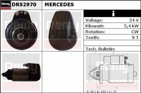 Remy DRS2970 - Стартер unicars.by