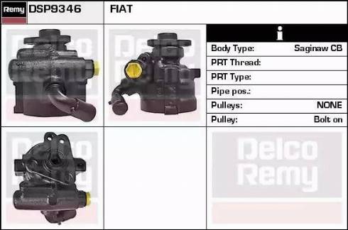 Remy DSP9346 - Гидравлический насос, рулевое управление, ГУР unicars.by