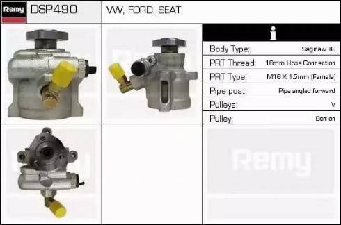 Remy DSP490 - Гидравлический насос, рулевое управление, ГУР unicars.by