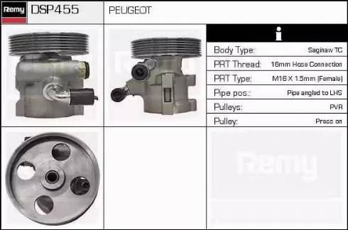 Remy DSP455 - Гидравлический насос, рулевое управление, ГУР unicars.by