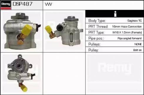 Remy DSP487 - Гидравлический насос, рулевое управление, ГУР unicars.by