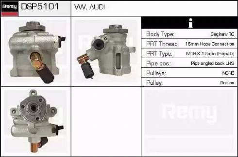 Remy DSP5101 - Гидравлический насос, рулевое управление, ГУР unicars.by