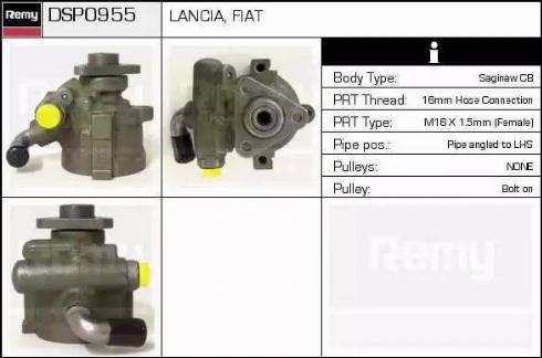 Remy DSP0955 - Гидравлический насос, рулевое управление, ГУР unicars.by