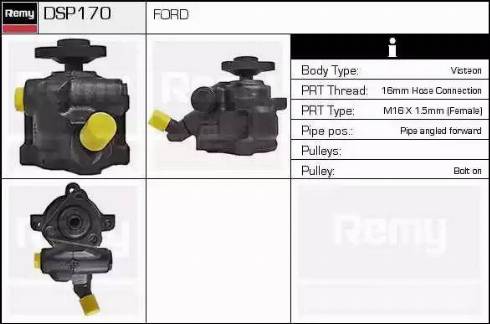 Remy DSP170 - Гидравлический насос, рулевое управление, ГУР unicars.by