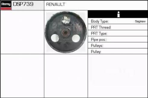 Remy DSP739 - Гидравлический насос, рулевое управление, ГУР unicars.by