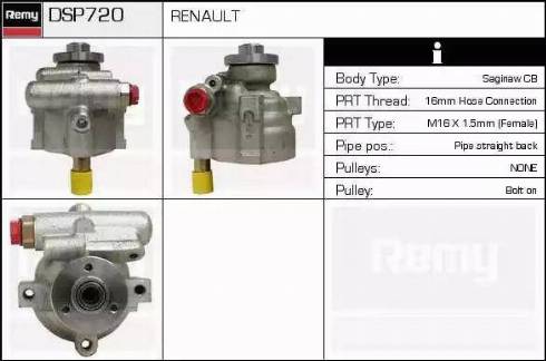 Remy DSP720 - Гидравлический насос, рулевое управление, ГУР unicars.by