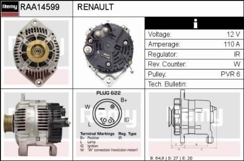 Remy RAA14599 - Генератор unicars.by